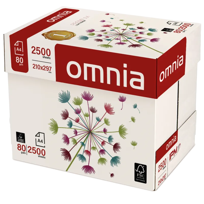 30 Risme di Carta Omnia Premium A4 80g Multiuso in Offerta Online