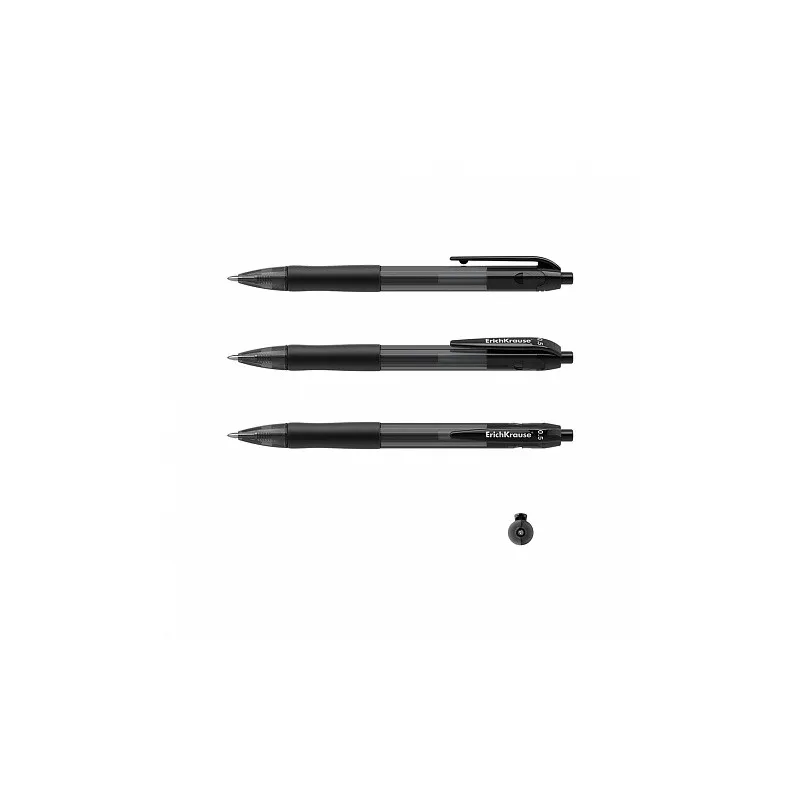 Box 12 Penne a scatto ink gel nere ErichKrause Smart-Gel Matic&Grip