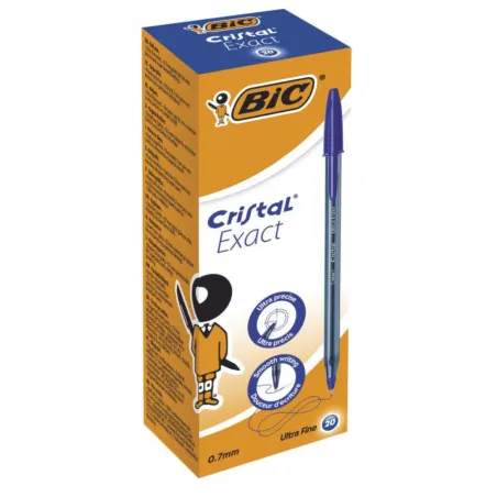 Penne a Sfera BIC Cristal Exact - Pacco da 20 penne blu