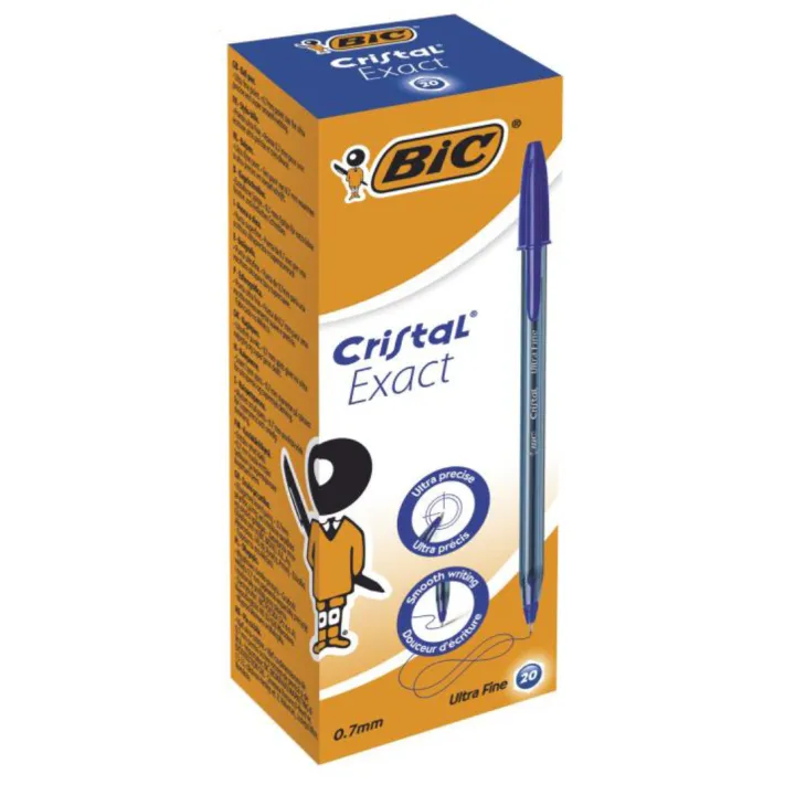 Penne a Sfera BIC Cristal Exact - Pacco da 20 penne blu