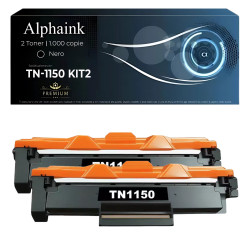 2 Toner TN-1150 Compatibile Per Brother Nero