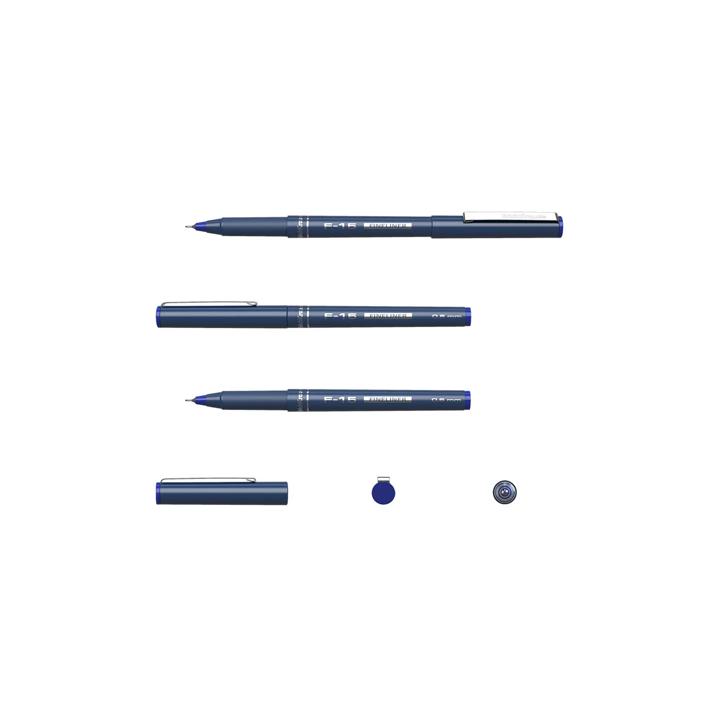 Box 12 Pennarelli Blu a Punta Fine F-15 Stick Classic