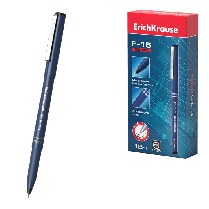 Box 12 Pennarelli Neri a Punta Fine F-15 Stick Classic