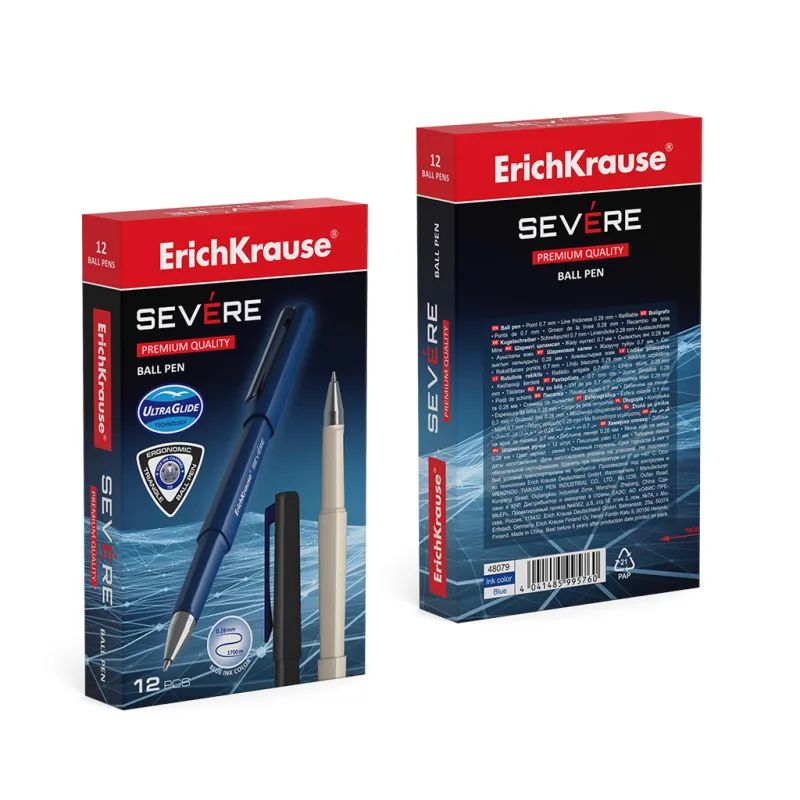 Penna a Sfera Erichkrause Blu Severe Stick Classic 0.7 - Box da 12