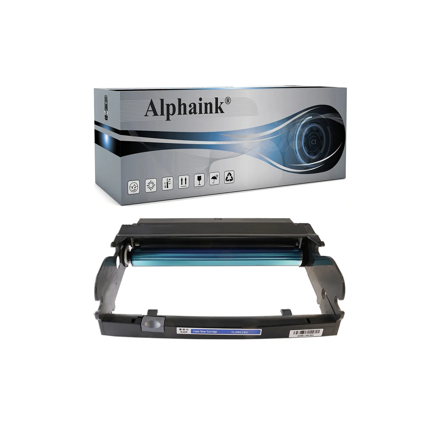 686 - Tamburo compatibile per toner Lexmark E260X22G OPTRA E260 E360 E460, Drum 30000 copie