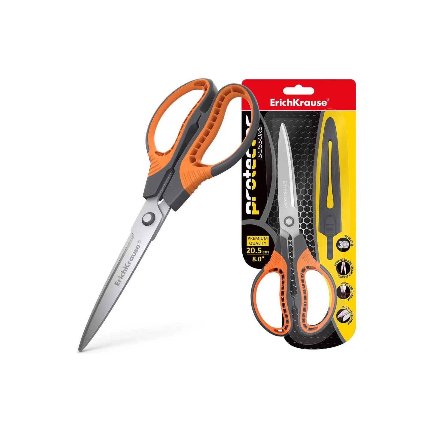 Forbici con Custodia Protettiva ErichKrause mod Protector da 20,5 cm