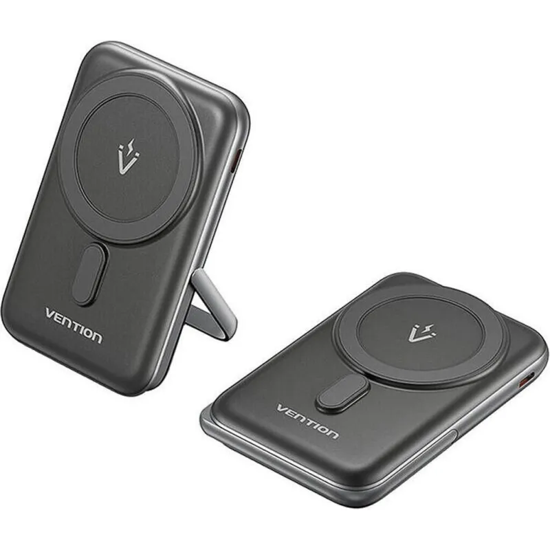 Vention Power Bank Wireless Nero 10000mAh Supporto Magnetico
