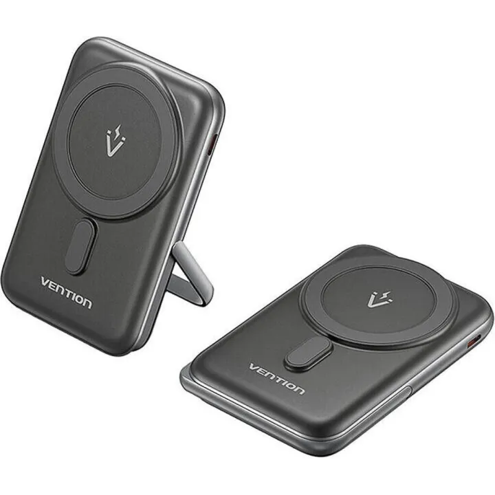 Vention Power Bank Wireless Nero 10000mAh Supporto Magnetico