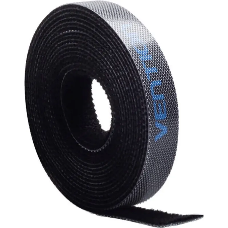 Vention Fascetta Stringicavo Nera in Velcro da 5 mt