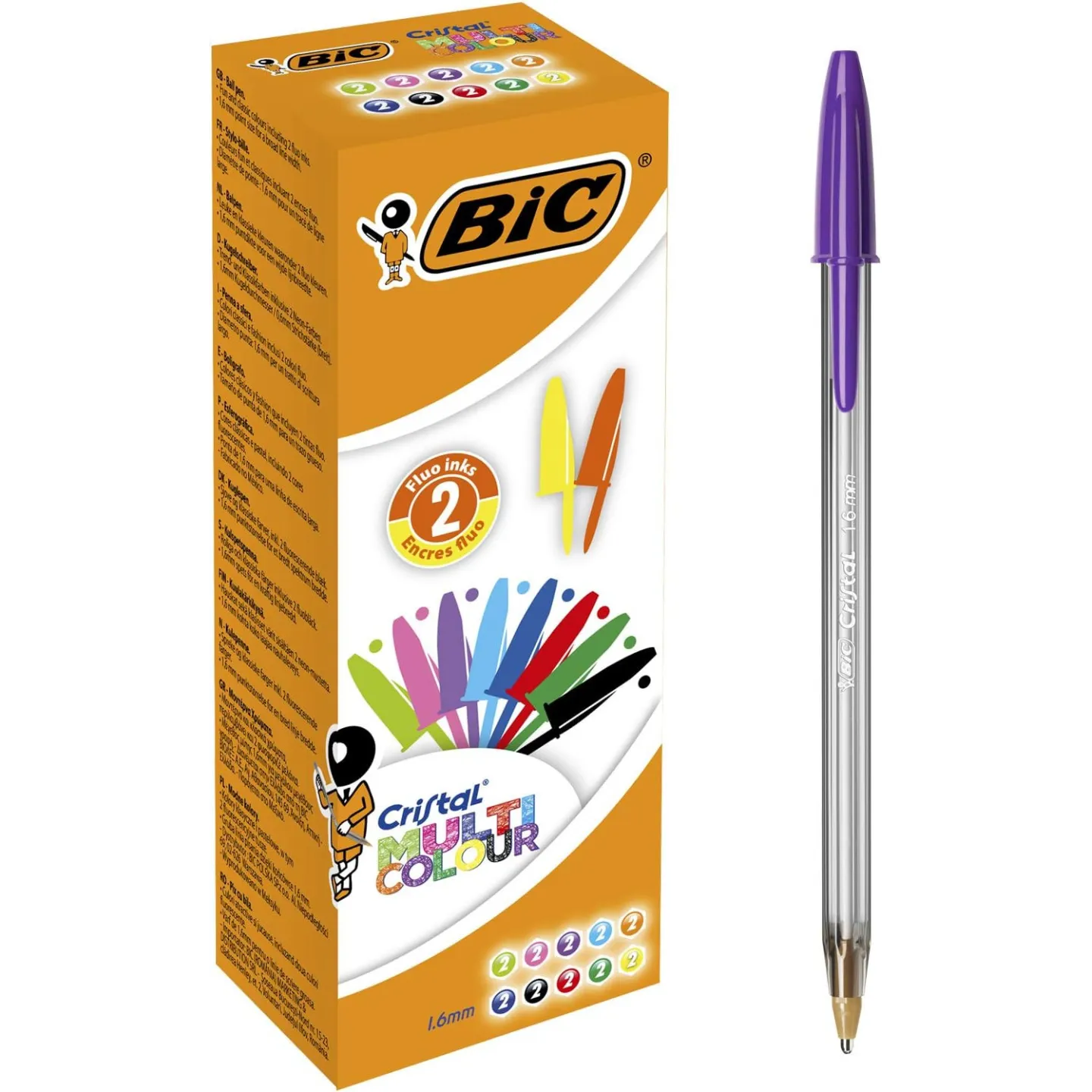 BIC Cristal Multicolor Penne a Sfera conf. da 20 pz