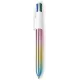 BIC 4 Colours Gradient - Penna a sfera a scatto a 4 colori