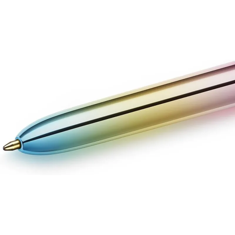 BIC 4 Colours Gradient - Penna a sfera a scatto a 4 colori - conf. da 12