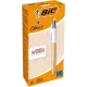 BIC 4 Colours Wood Effect - Penna a sfera a scatto a 4 colori - conf. da 12