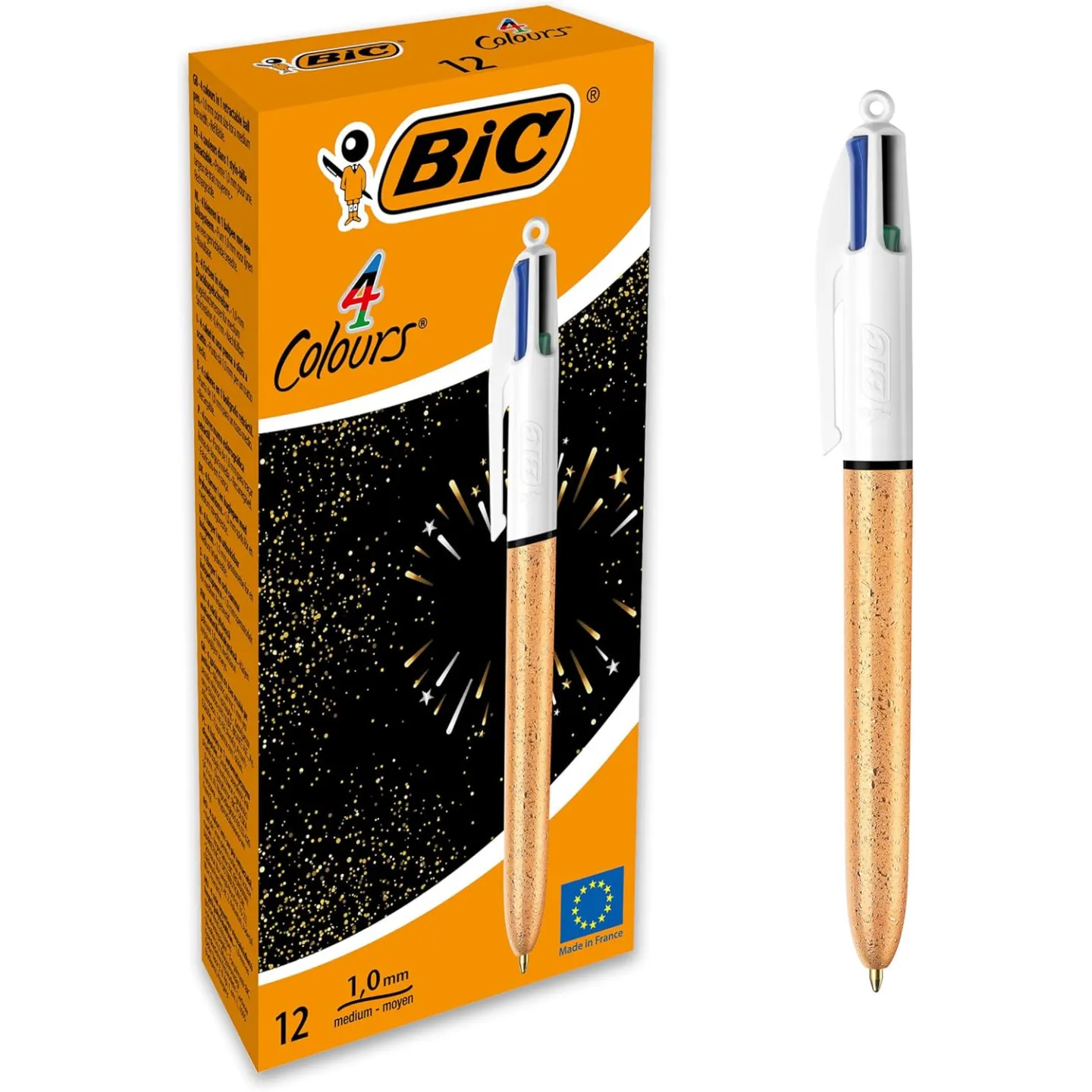BIC 4 Colours Party - 12 Penne Multicolore a Punta Media