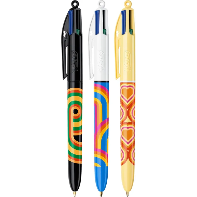 BIC 4Colori Collection Penne Colorate in Cofanetto Decorato