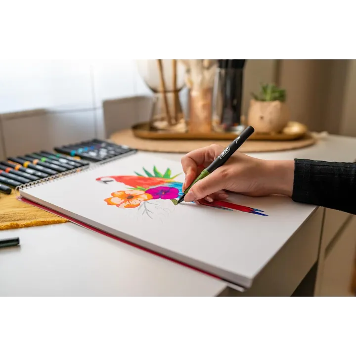 BIC Intensity Pennarelli Colorati Premium con Grip 24 colori