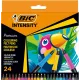 BIC Intensity Pennarelli Colorati Premium con Grip 24 colori