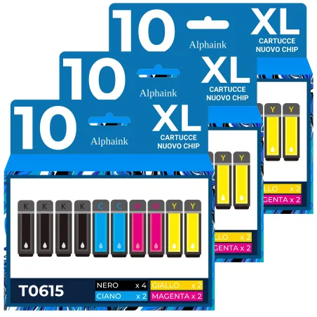 Cartucce Compatibili per EPSON T0615KIT30 | Alphaink - Qualità e Risparmio