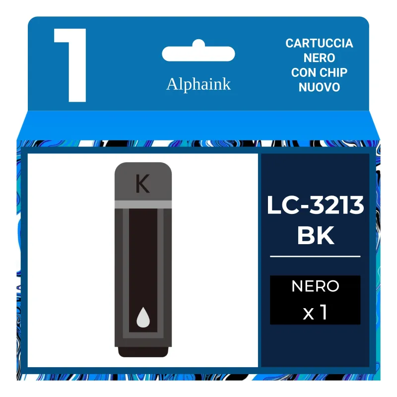 Acquista Cartuccia Brother LC-3213BK Nero Alphaink