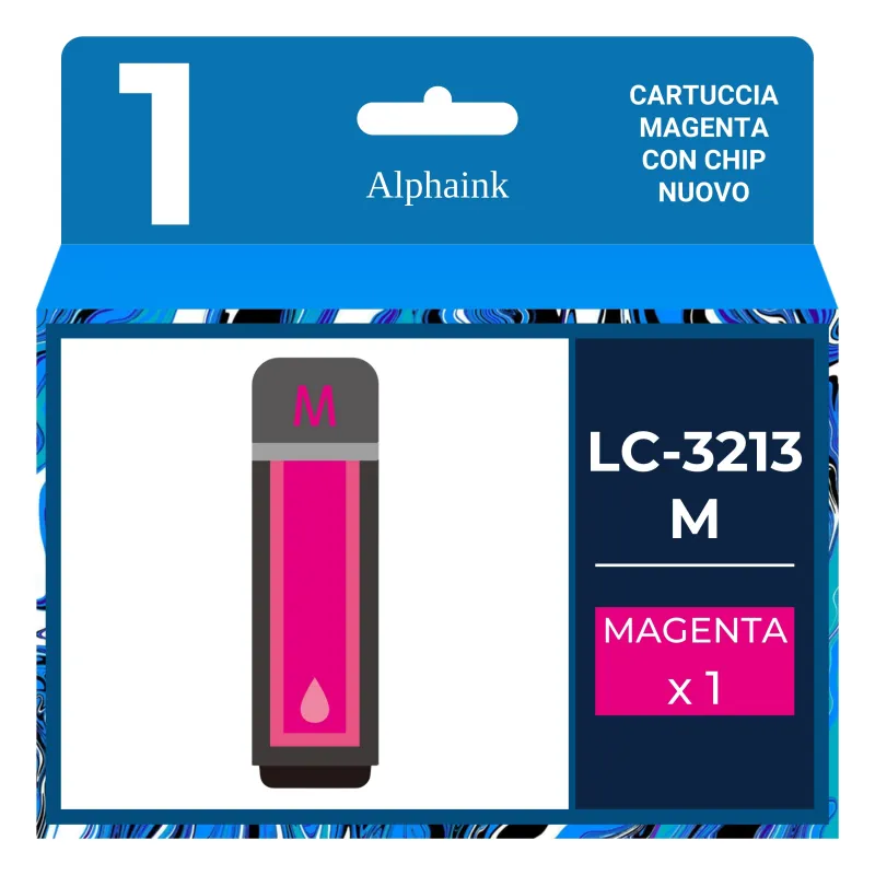 Offerta Cartuccia Brother LC-3213M Magenta Alphaink