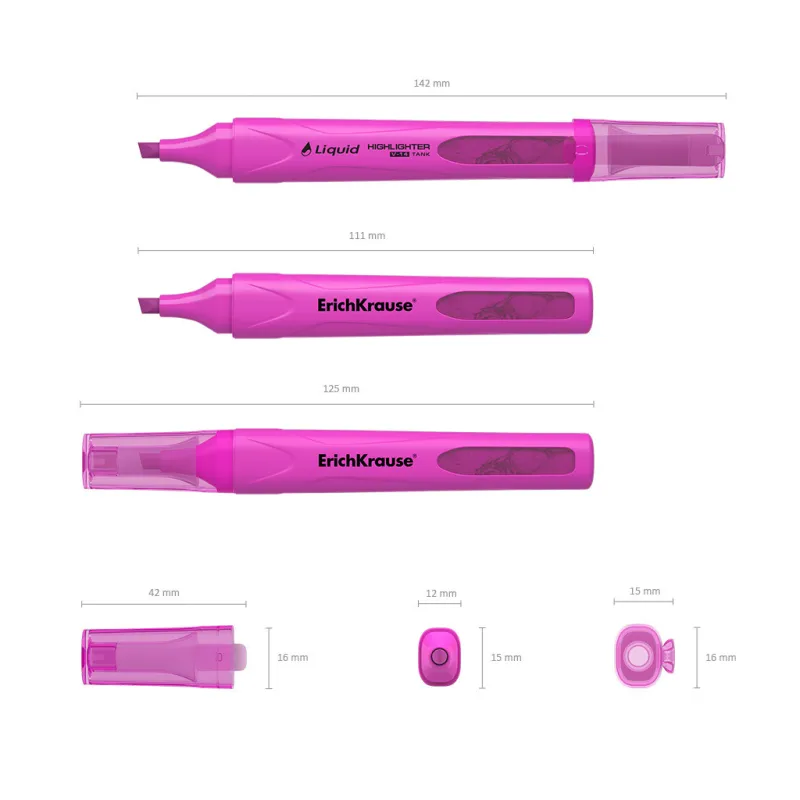 Evidenziatore ErichKrause Liquid Visioline V-14 Rosa Neon
