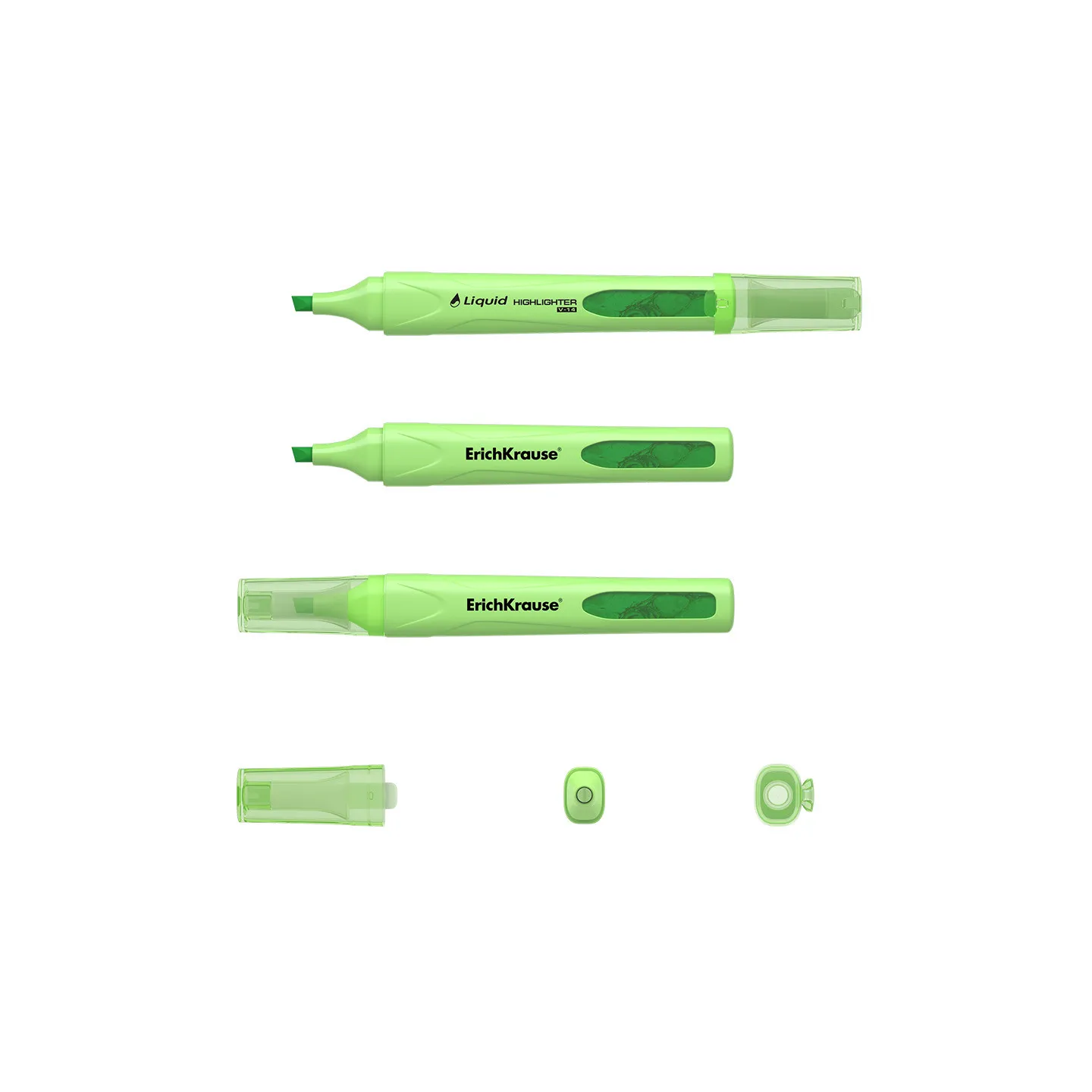 Box 10 Evidenziatori ErichKrause Liquid Visioline V-14 Verde Pastello