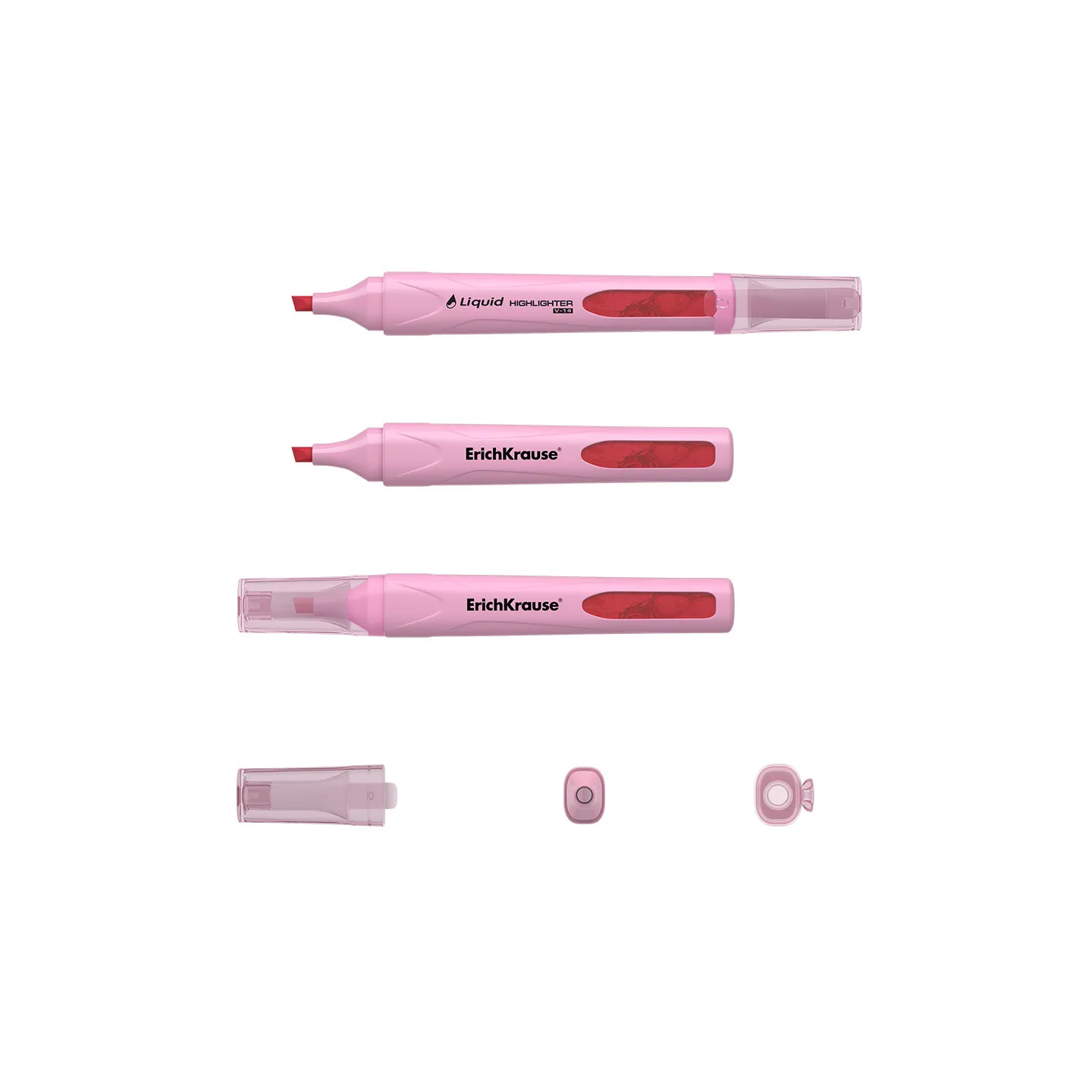 Evidenziatore ErichKrause Liquid Visioline V-14 Rosa Pastello