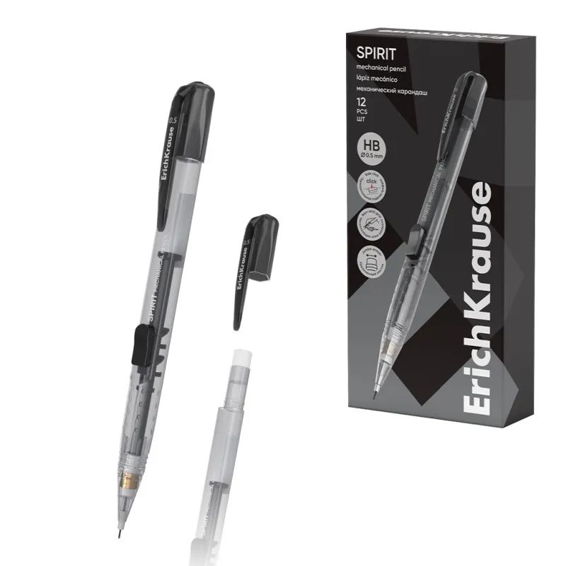 Box da 12 Matite Meccaniche HB ErichKrause Spirit 0.5 mm