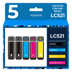 Cartucce Compatibili per Brother LC-521-KIT5