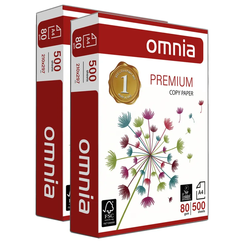 Carta Omnia Premium A4 80 gr - 2 Risme