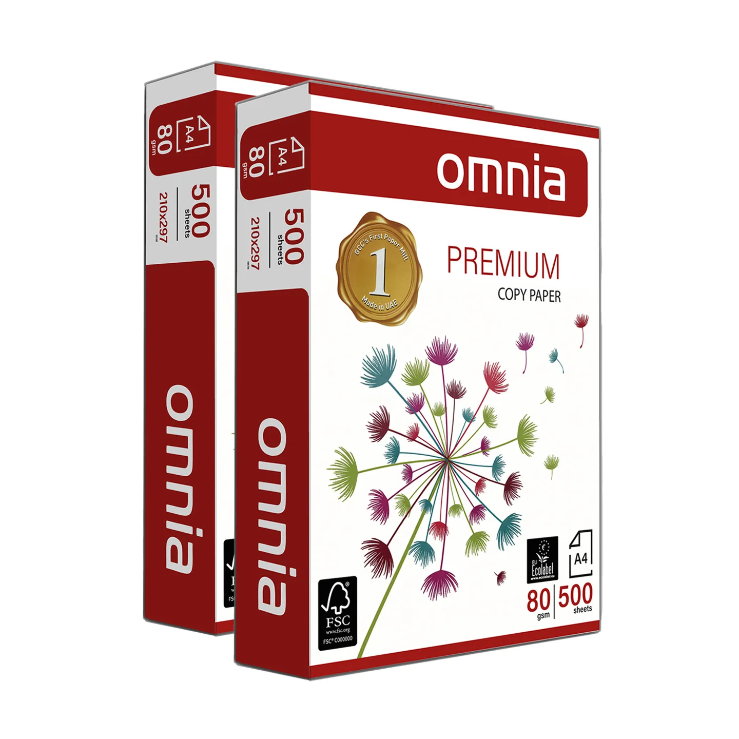 Carta Omnia Premium A4 80 gr - 2 Risme