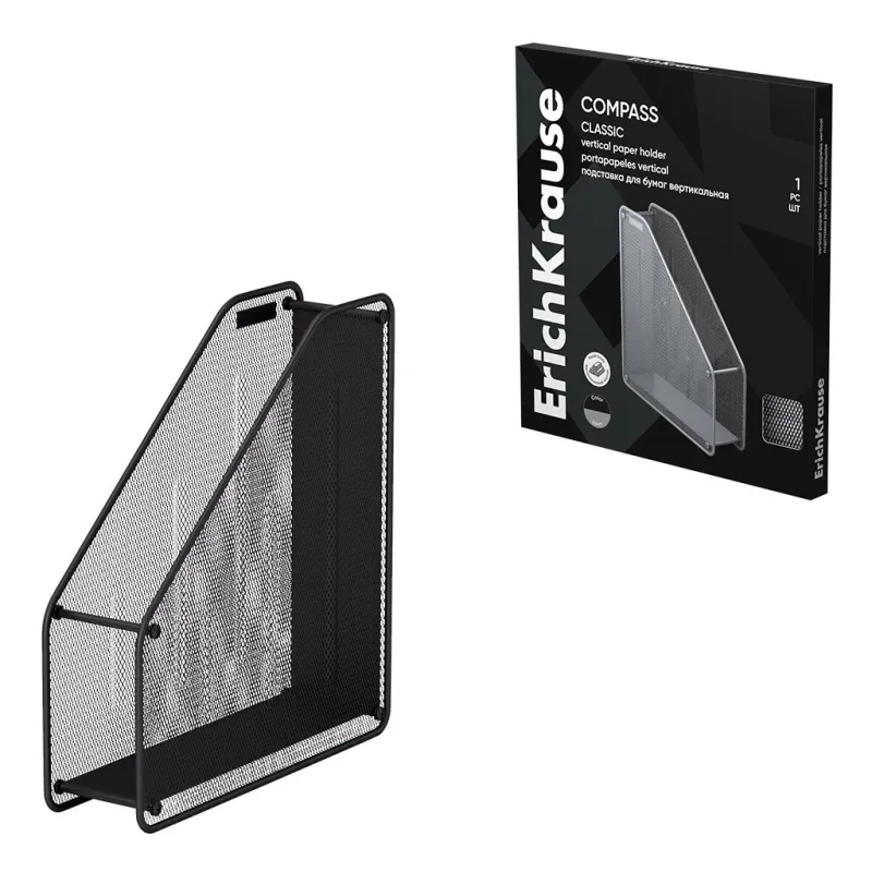 Portacarte verticale ErichKrause Compass, Classic colore Nero