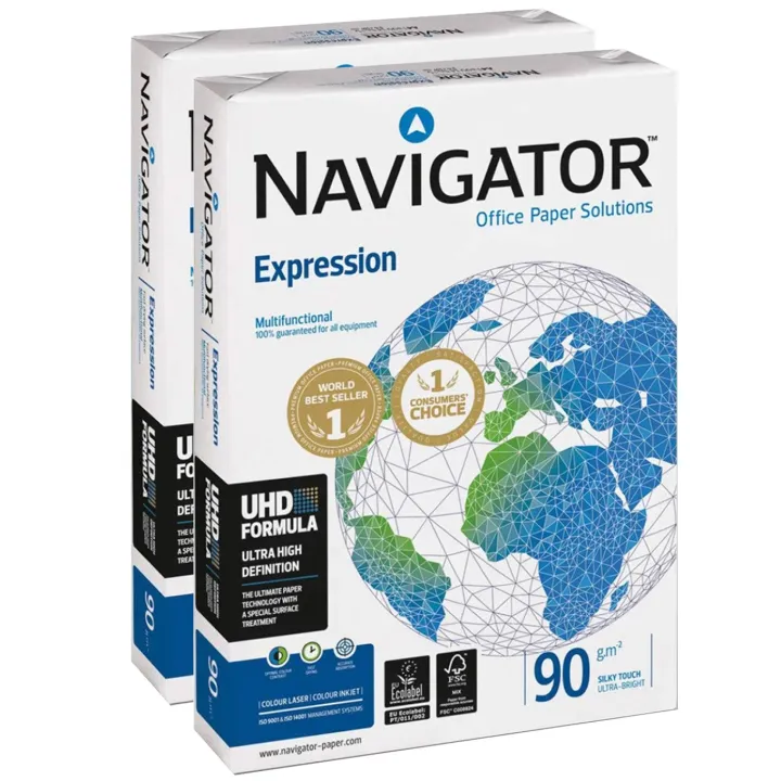 Carta A3 90 gr Navigator Expression - 2 risme