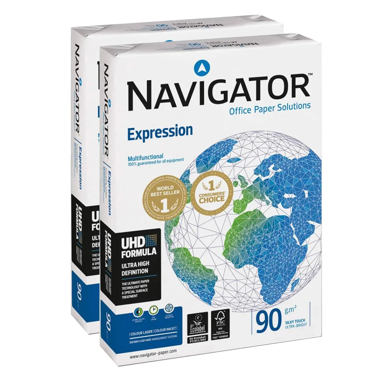 Carta A3 90 gr Navigator Expression - 2 risme