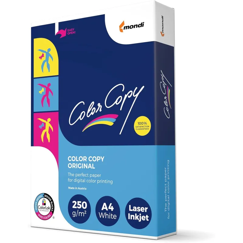 Carta Color Copy A4 250 gr - Risma da 125 fogli
