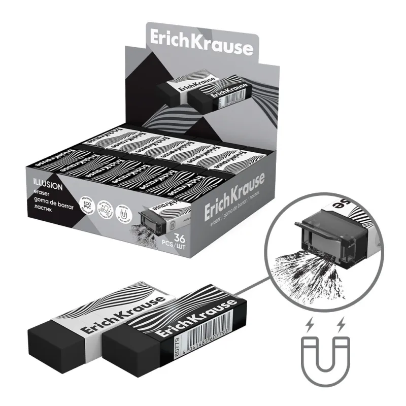Gomma per Cancellare ErichKrause Illusion - Espositore da 36 pezzi