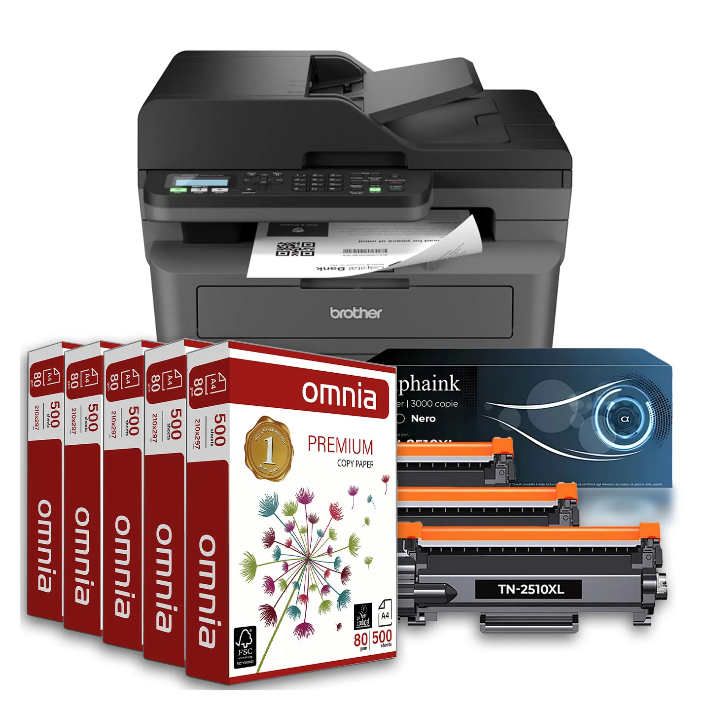 Bundle ALL INCLUSIVE Brother MFC-L2800DW