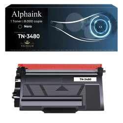 Toner TN-3480 Compatibile per Brother Nero | Alphaink