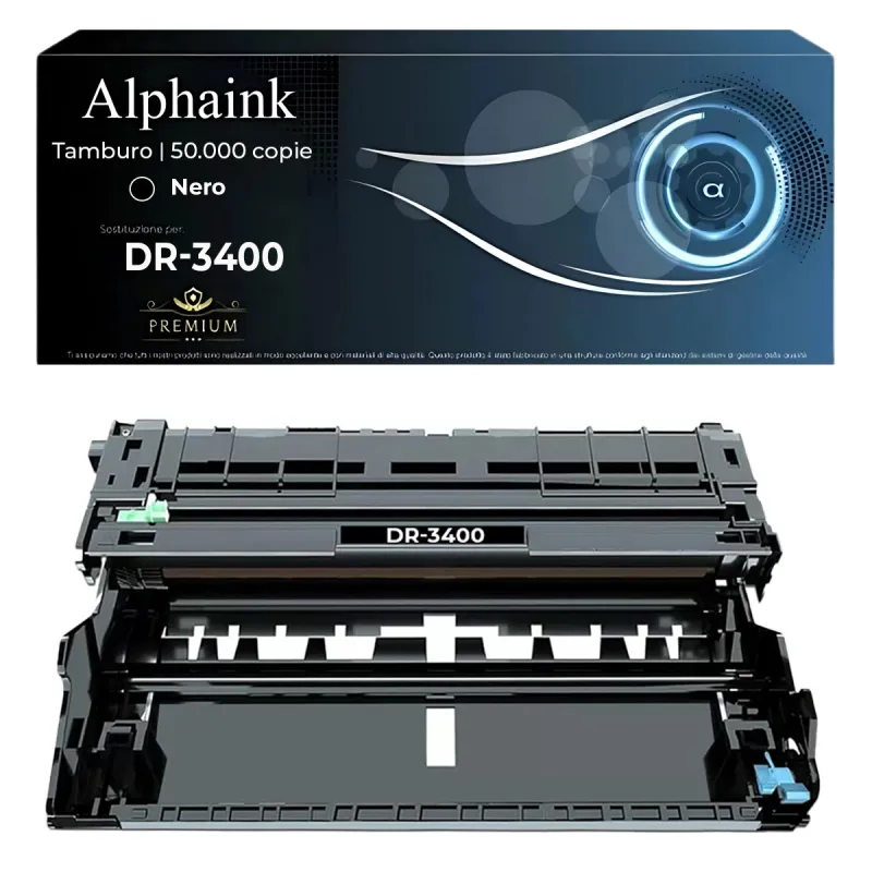 Offerta Tamburo Brother DR-3400 Nero Alphaink
