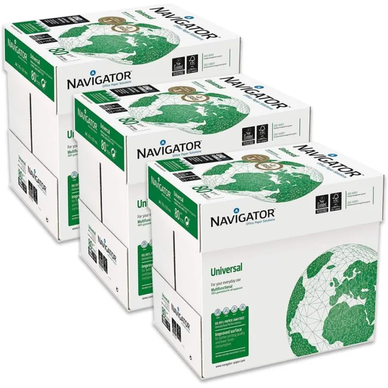 Carta A4 Navigator Universal 80gr - Pacco da 15 risme