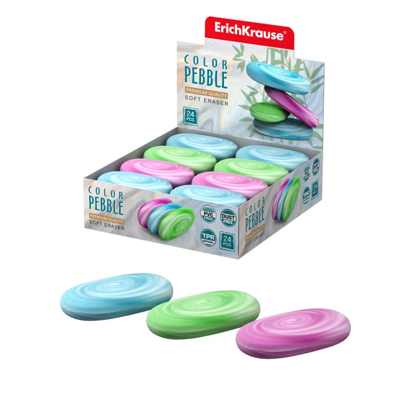 Gomme Per Cancellare ErichKrause Color Pebble - Box da 24