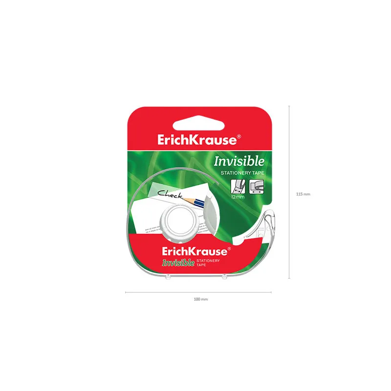 Nastro Adesivo con Dispenser ErichKrause Invisible trasparente