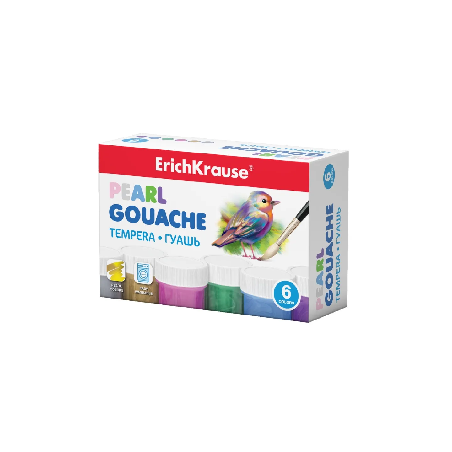 Colori a Tempera ErichKrause Perla 6 colori da 20 ml
