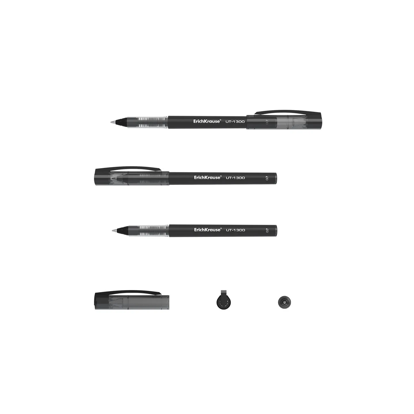 Penna a Sfera ErichKrause UT-1300 Stick Classic Nera Punta 0.7 mm