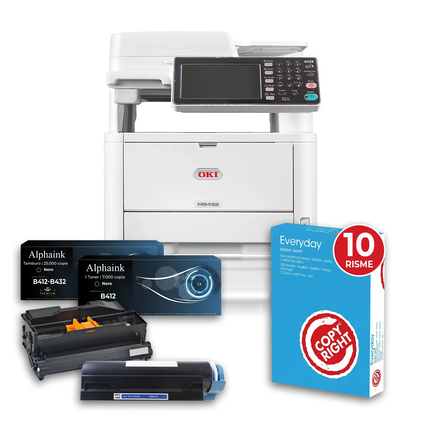 Bundle SalvaBudget Starter Pack OKI MB492dn da 5000 copie