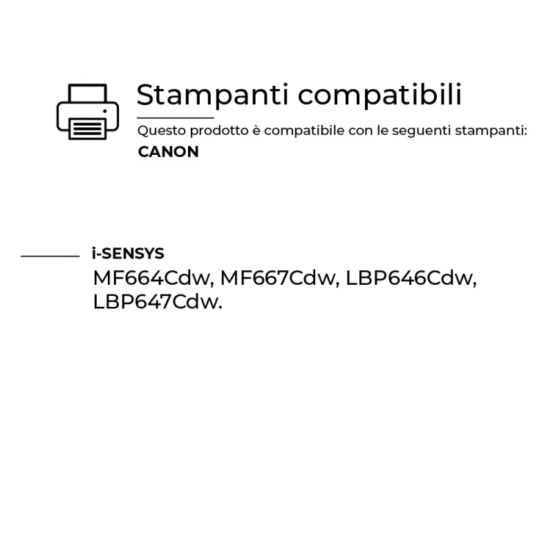 Toner Compatibile Canon CRG075H Nero da 3.200 stampe