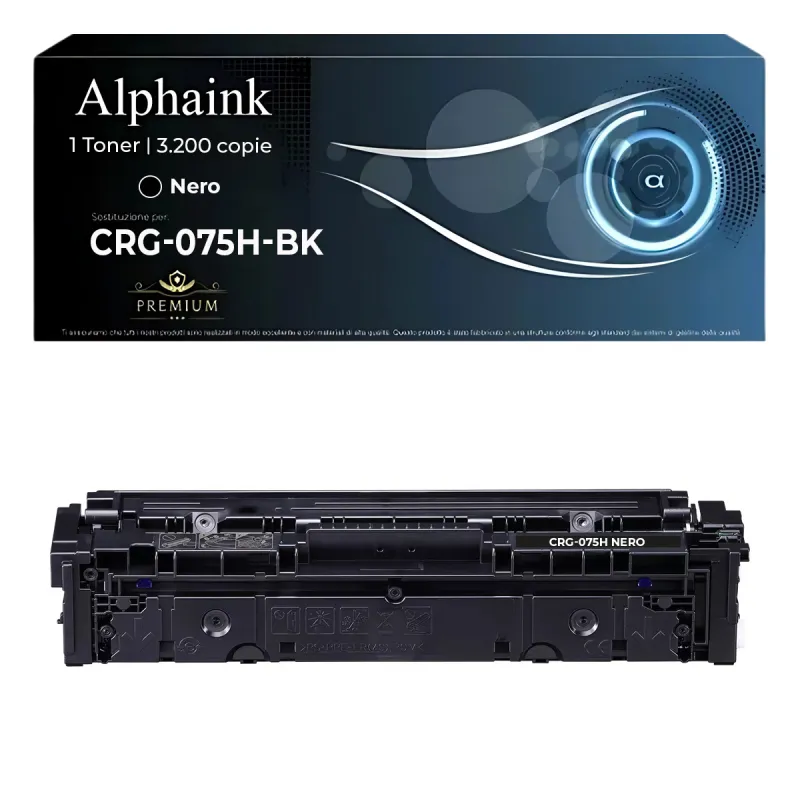 Toner Compatibile Canon CRG075H Nero da 3.200 stampe