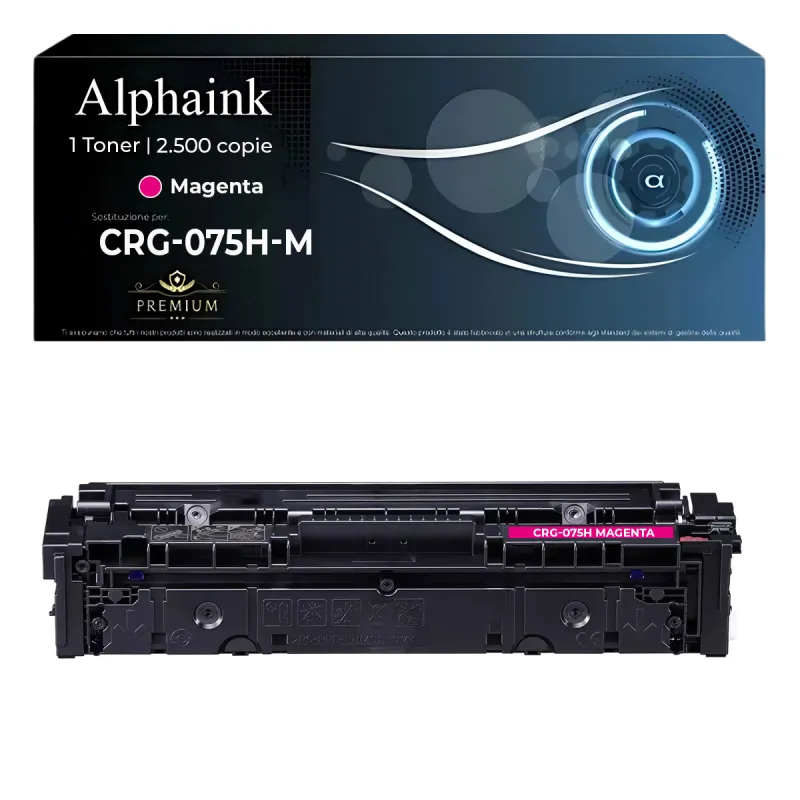Toner Compatibile Canon CRG075H Magenta da 2.500 stampe