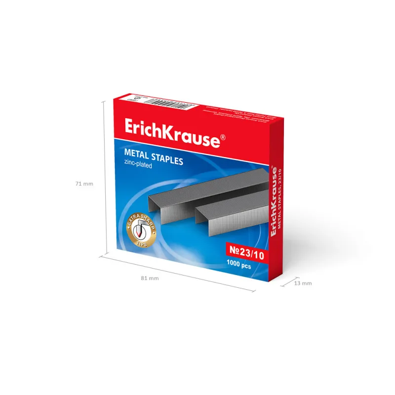 Confezione da 20.000 Punti Metallici Zincati Erichrause N° 23/10