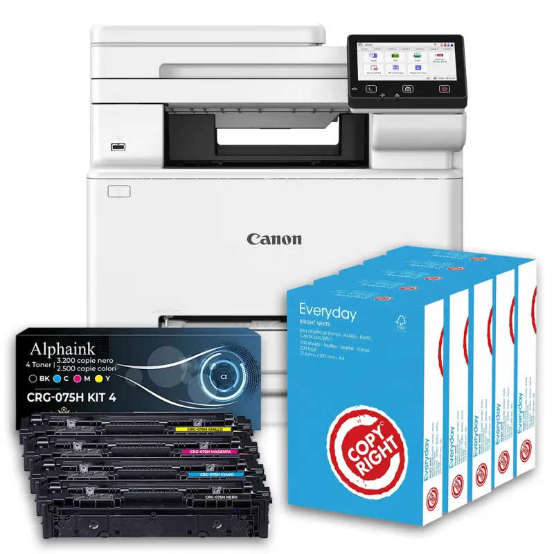 Bundle ALL INCLUSIVE Canon i-SENSYS MF664Cdw Laser